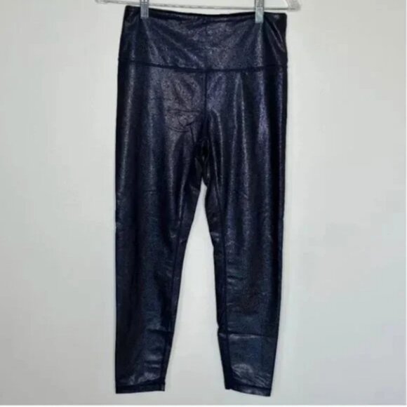 Zyia Active Navy Metallic Plus Light N Tight Leggings Size 8-10 - Picture 5 of 8